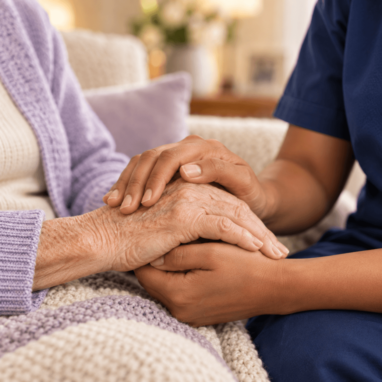A warm moment representing respite care